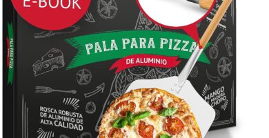Pala de pizza Pizza Divertimento® - Pala para pizza de aluminio inoxidable [83 cm] - Rosca práctica y sólida - pala para pizza de bordes redondeados